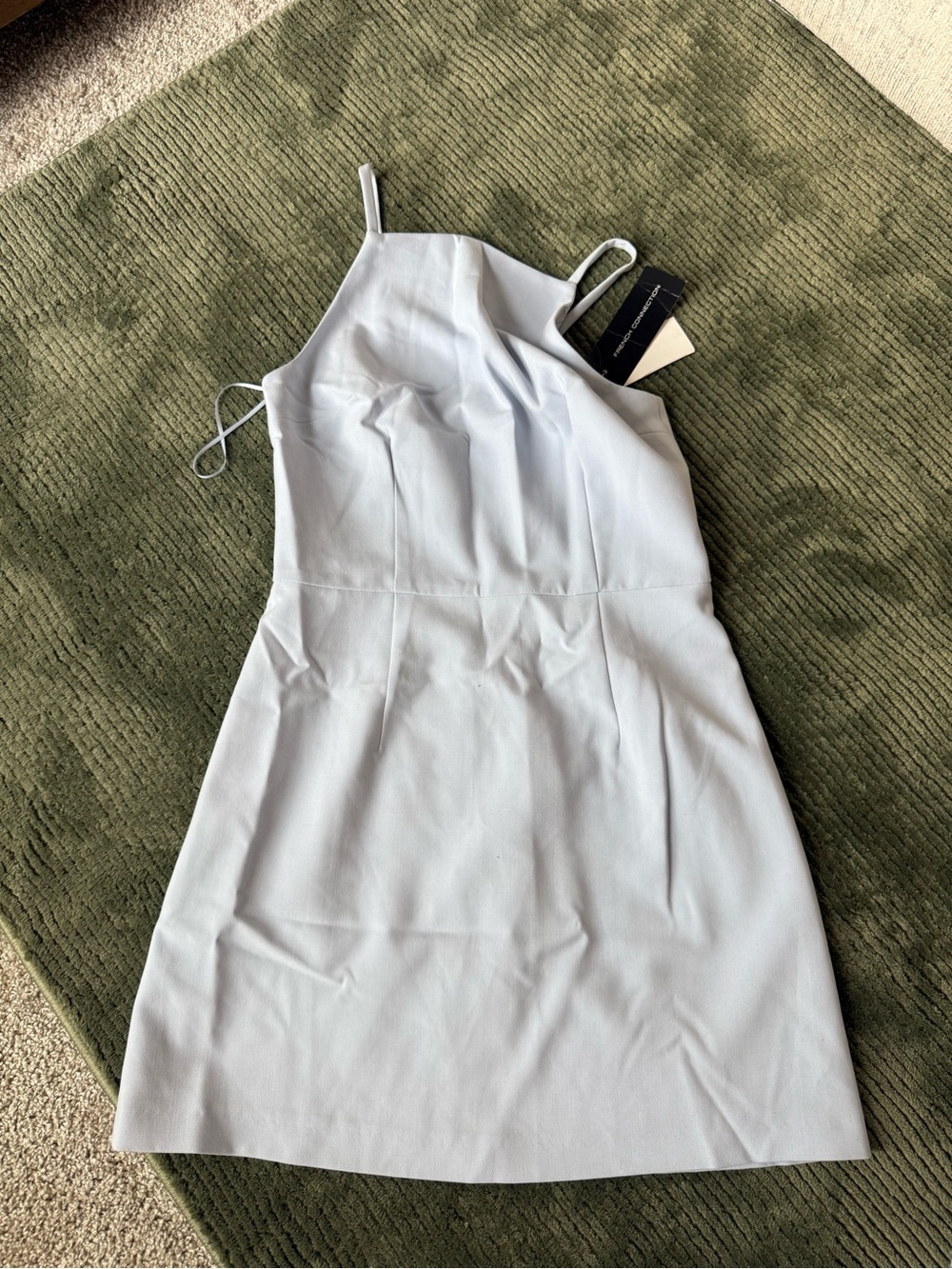 French Connection Light Blue Sleeveless Halter Dress
